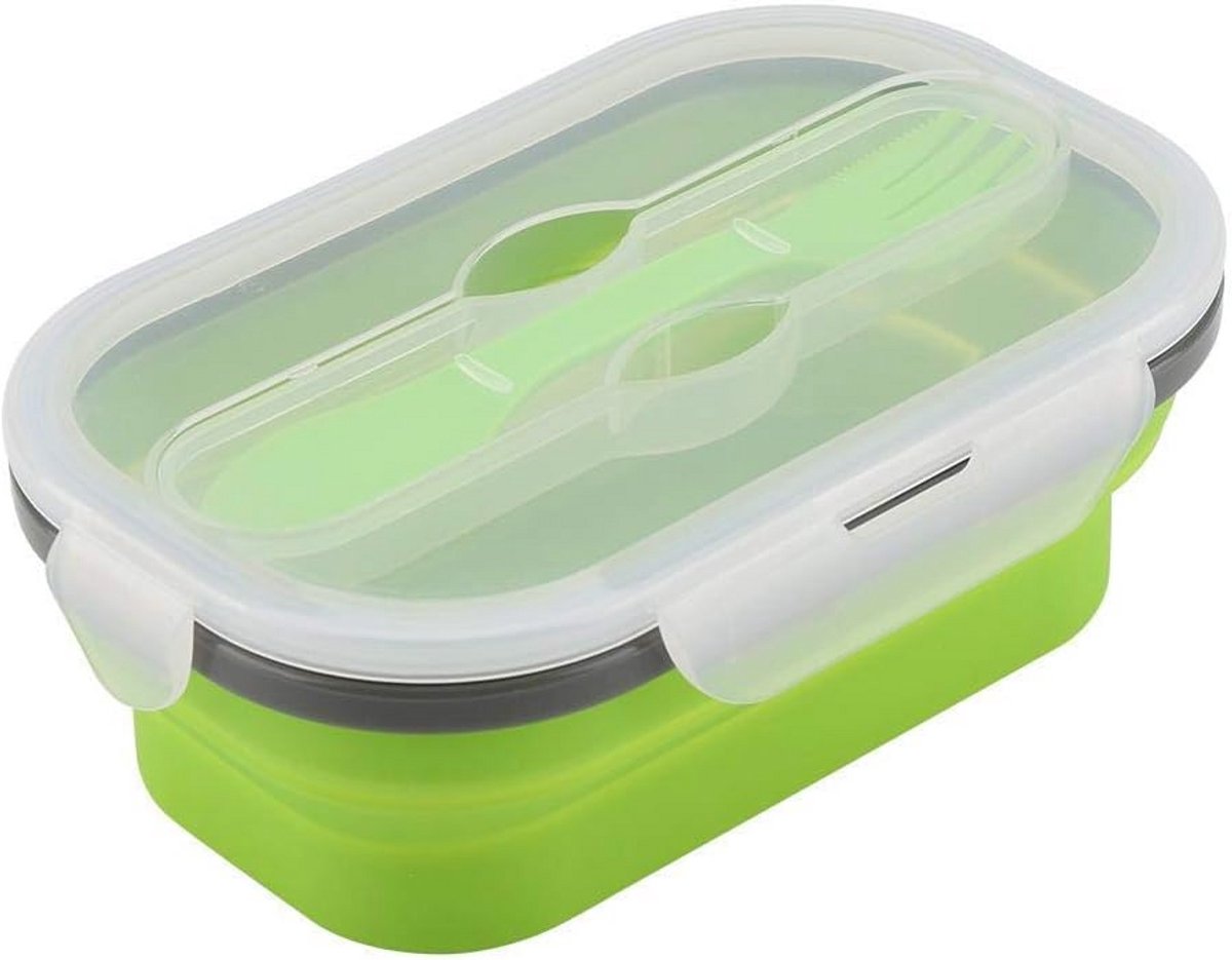 Vouwbare Siliconen Lunchdoos voor Picknickvriendelijk Voedsel
