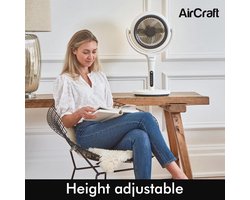 Efficiënte Home Ventilator met Afstandsbediening en LED Verlichting - 3D Oscillatie