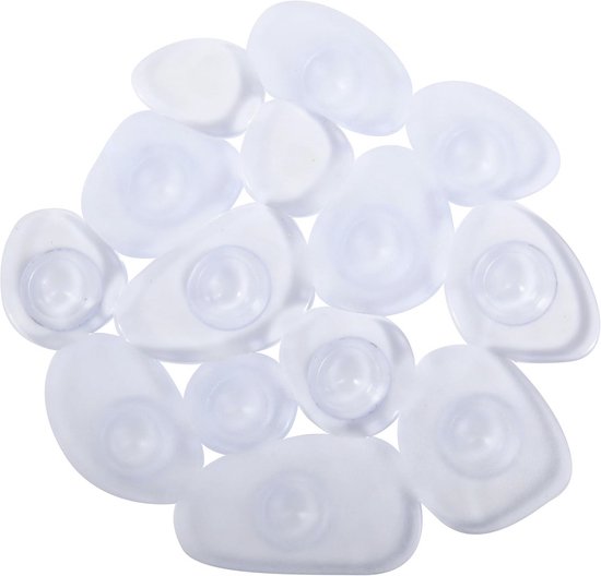 Antislip Douchemat Kiezelstenen - 4 Stuks - Antibacterieel Met Zuignappen, Blauw Transparant — afbeelding 3