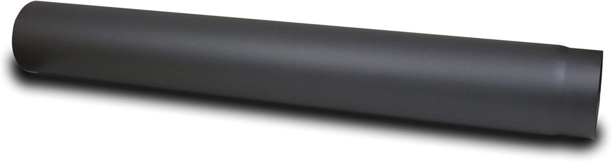 Kachelpijp verlenging 1000 mm - Ø 180 mm - zwarte rookpijp