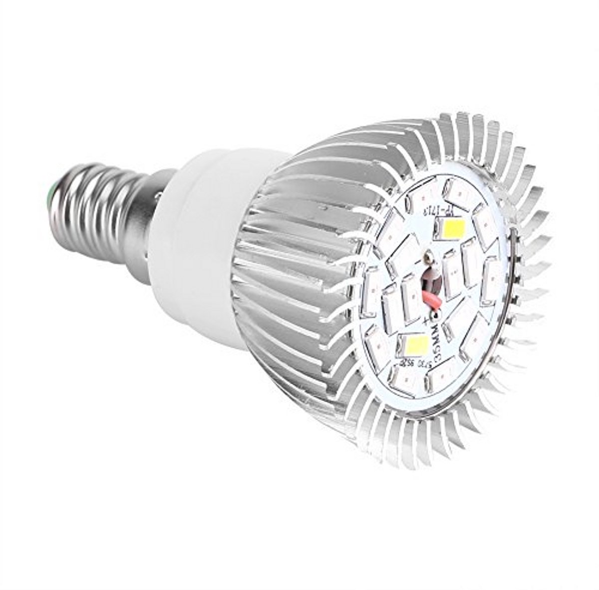 Vikye LED Grow Light, Full Spectrum Grow Light, 18 W, 18 Plant Lamp for Indoor Garden, Family Balcony, Seedling/Growing Greenhouse (E14)