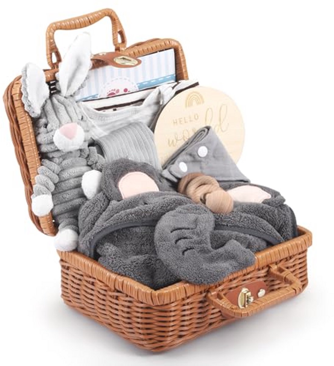 Luiertaart Neutraal 9-delig - Geboortecadeau voor Baby