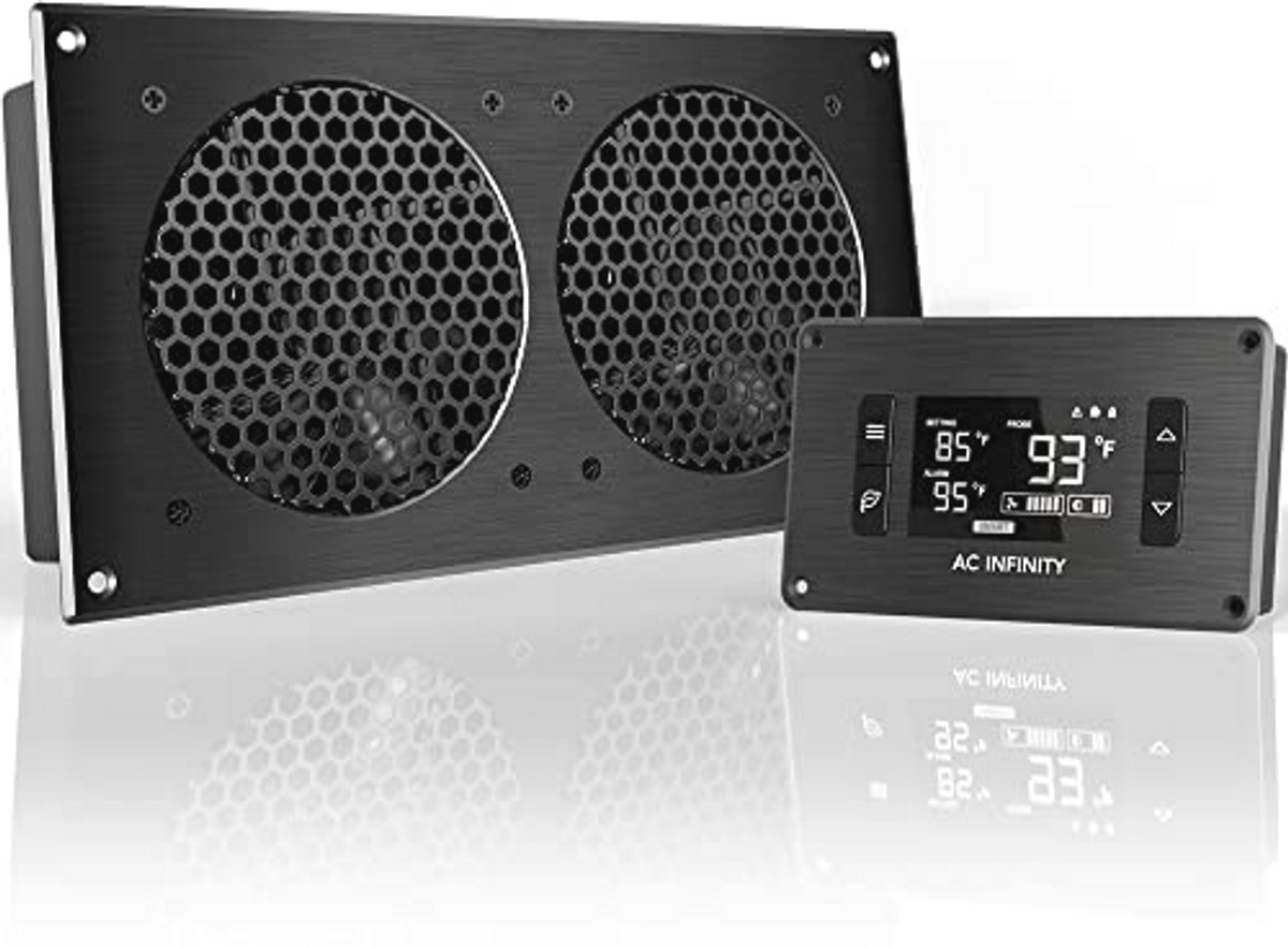 Stil Koelventilatorsysteem 30 cm met Thermostaatbediening voor Thuisbioscoop en AV-kasten