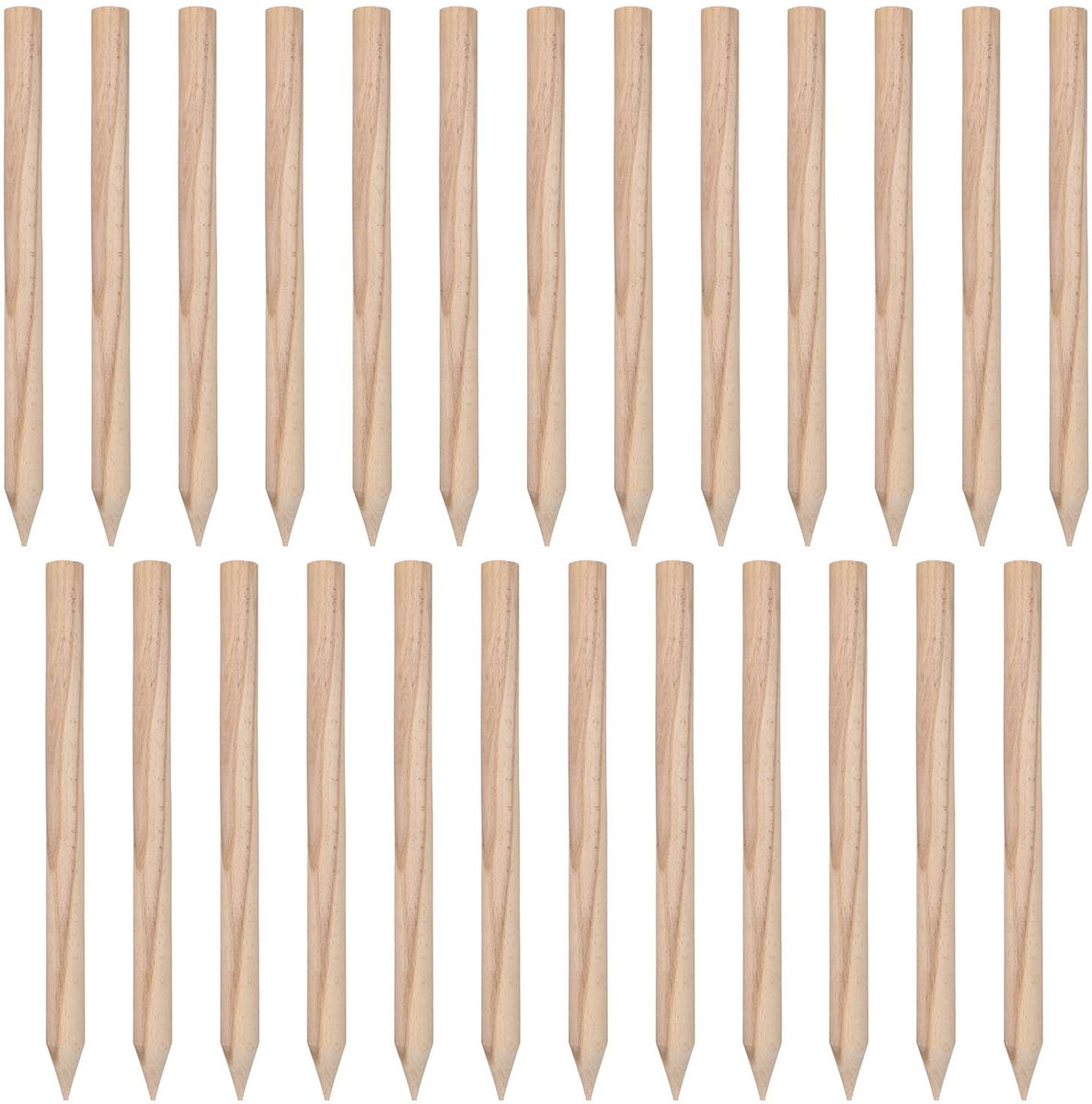 Kotarbau Serie - Beukenhouten Stokken - 40 CM - Ondersteuning voor Planten - Set van 25