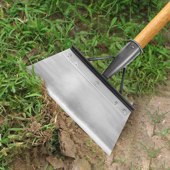Multifunctionele tuinschep, sneeuwschep, roestvrijstalen reinigingsschep, tuingereedschap voor boerderij, onkruid, mos, onkruid wieden, planten, onkruidverwijderaar, apparaat (25 cm) van Deepray — afbeelding 5