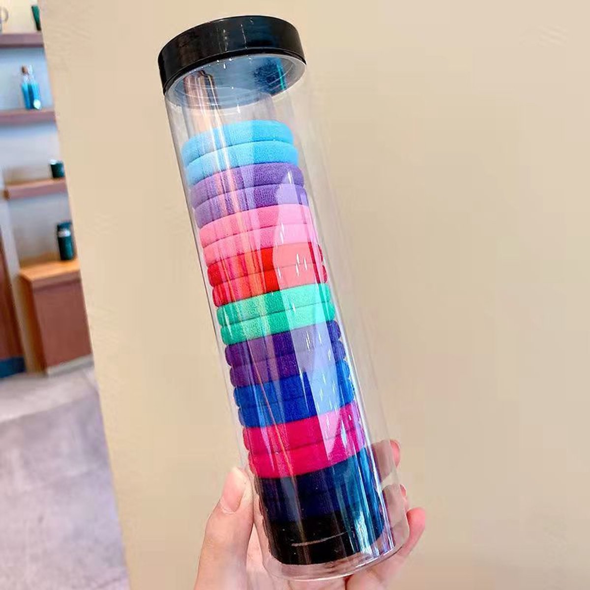 Haarelastiekjes die je haar niet beschadigen - Sterke, elastische en knoopvrije haarbanden - Zachte polyester haarelastiekjes voor een paardenstaart - Stijlvolle elastiekjes voor alledaagse kapsels- 20 stuks