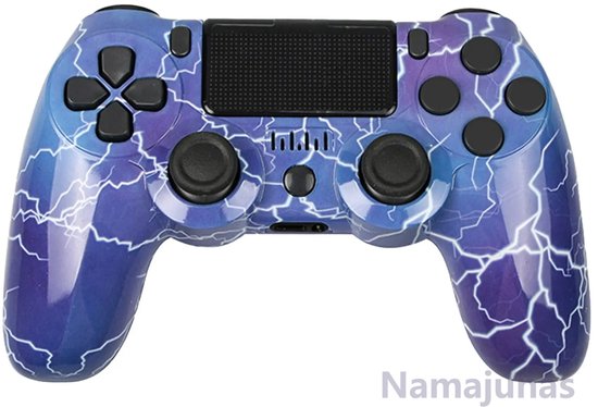 Namajunas - Draadloze Controller geschikt voor PS4/Pro/Slim/PC - Bluetooth gamepad - Geschikt voor Playstation 4 -Zes-assige sensor - LED-lichtbalk en touchscreen-functionaliteit - Audio Jack Input - Gaming Accesoires