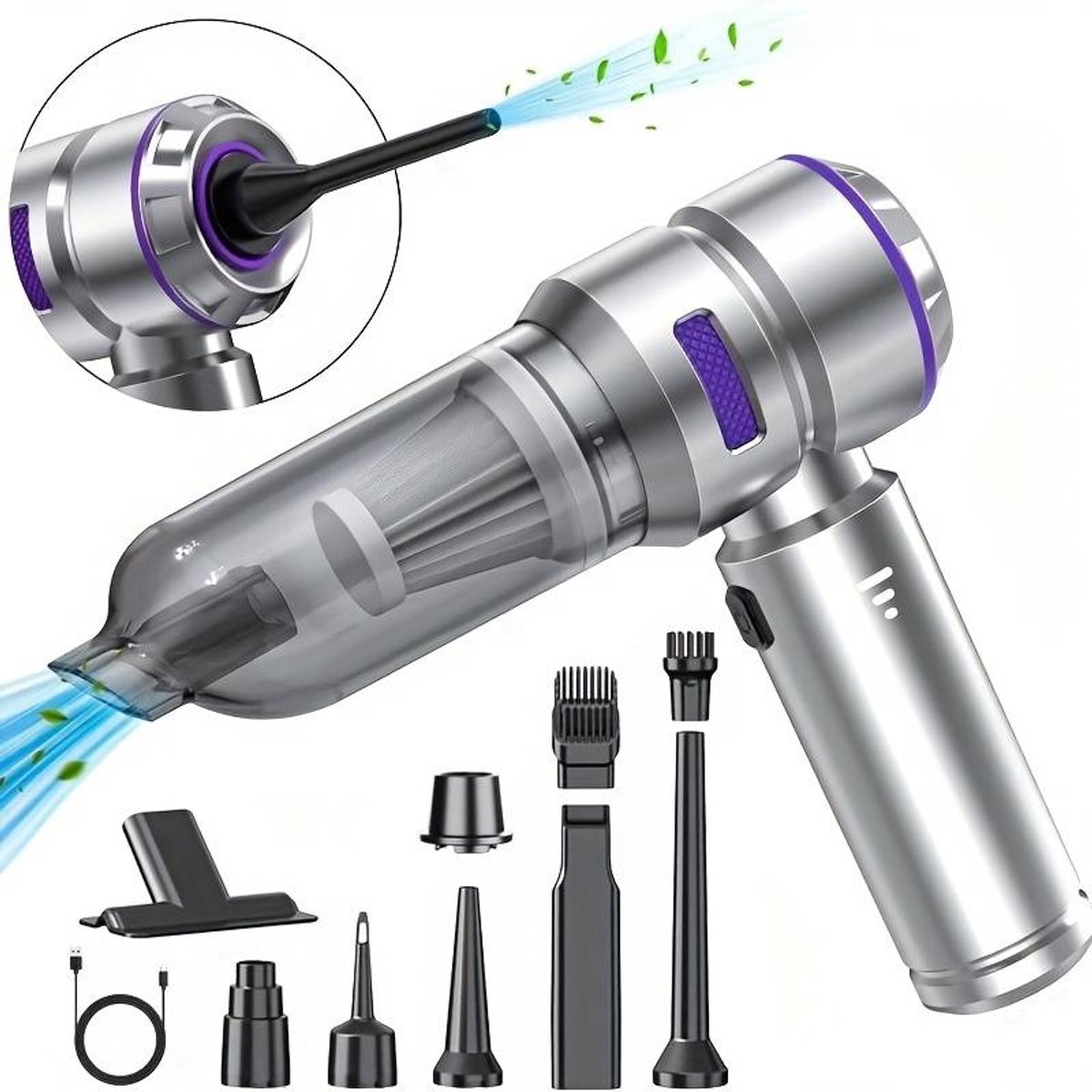 Draadloze autostofzuiger, verwijdert moeiteloos al het vuil - Draadloze - €46,39