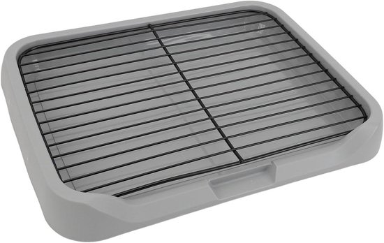 Hondentoilet,Hondentrainingstoilet,Hondenpotjehek,Puppy Hond Potty Tray,Puppy Pad Houder,met Afneembare Paal,voor Kleine Hond/Kat