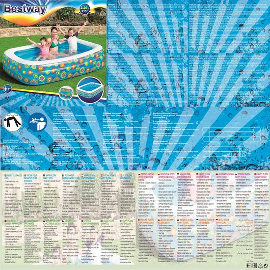 Bestway Family Bath Rectangle Seaworld 229