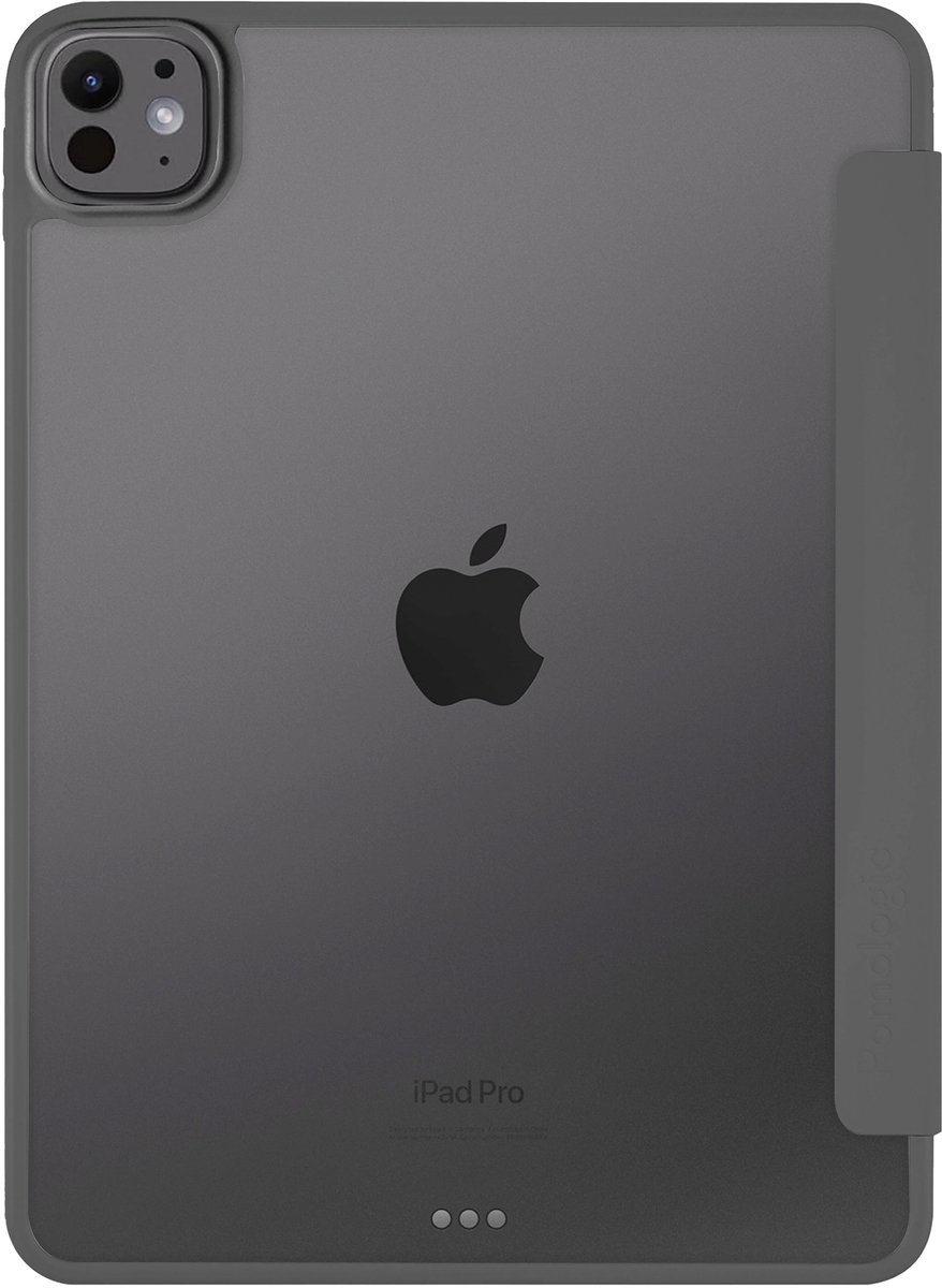 Pomologic BookFold Hoesje iPad Pro 11 (M4-M5) – Biedt 5 Kijkhoeken – Ondersteunt Slaap/Waakfuncties – Krasbestendige Materialen - Grijs