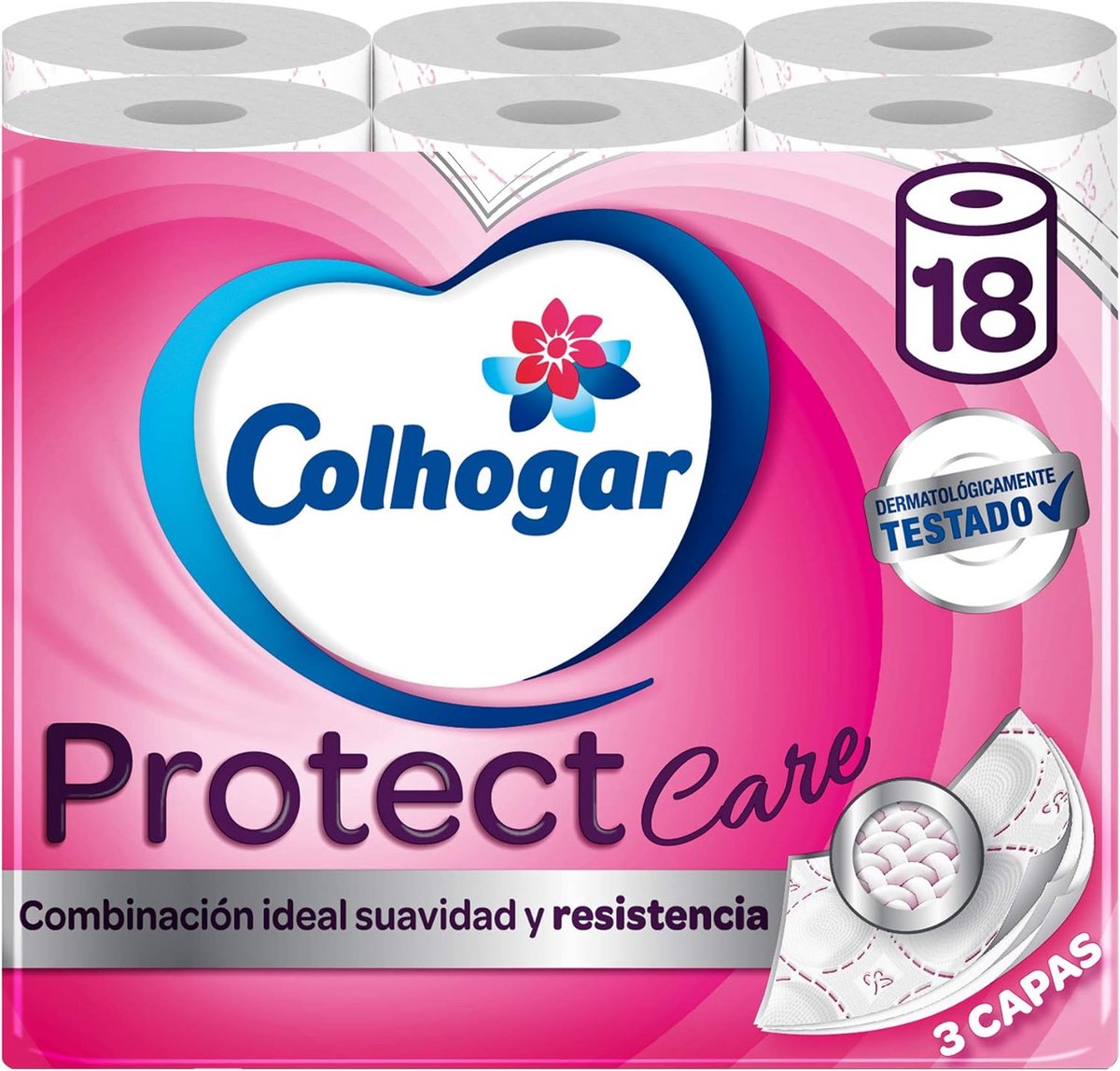 3-Laags Toiletpapier Wit - 18 Rollen (Parfumvrij & Zacht)