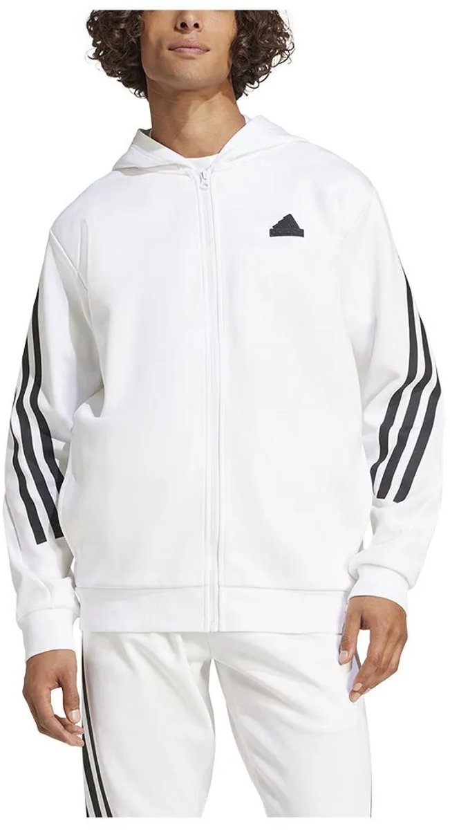 Adidas Future Icons 3 Stripes Sweatshirt Met Rits XL Regular Man Wit