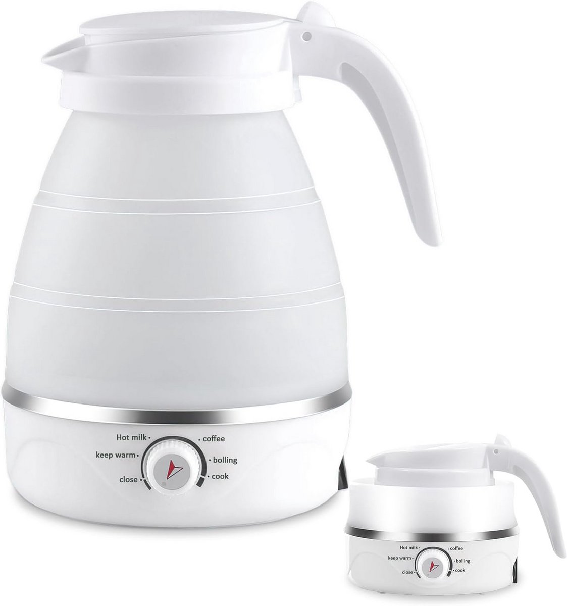 Opvouwbare Reis Waterkoker 600ml - Compact & Snel Koken voor Camping en Reizen
