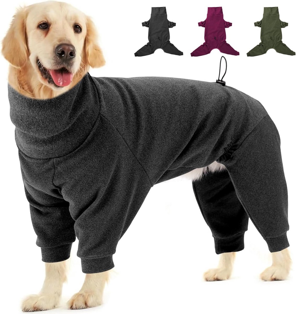 Warme Fleece Hondenjas Winterjas Winddicht voor Kleine tot Grote Honden