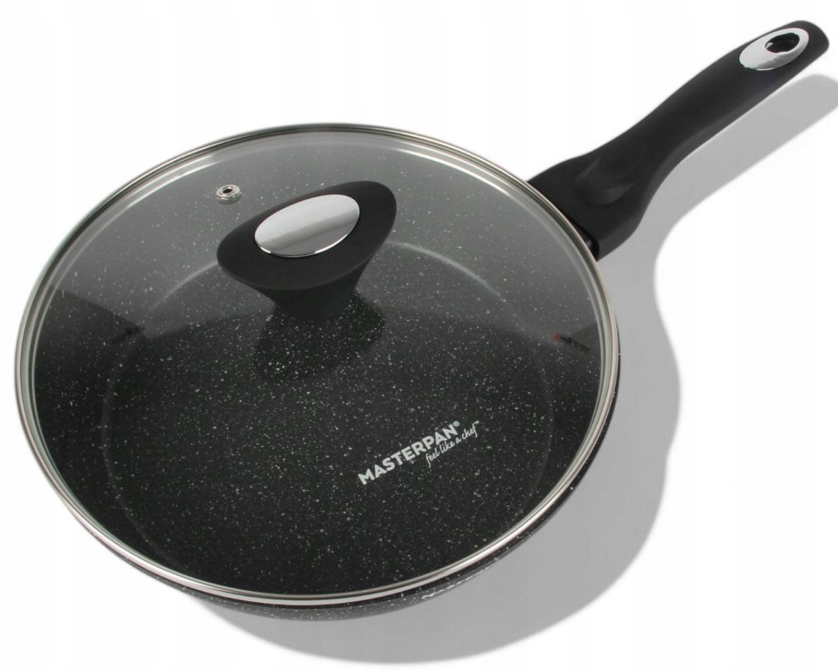 Granit Pannenkoek Pan met Deksel - 26cm - Geschikt voor Inductie