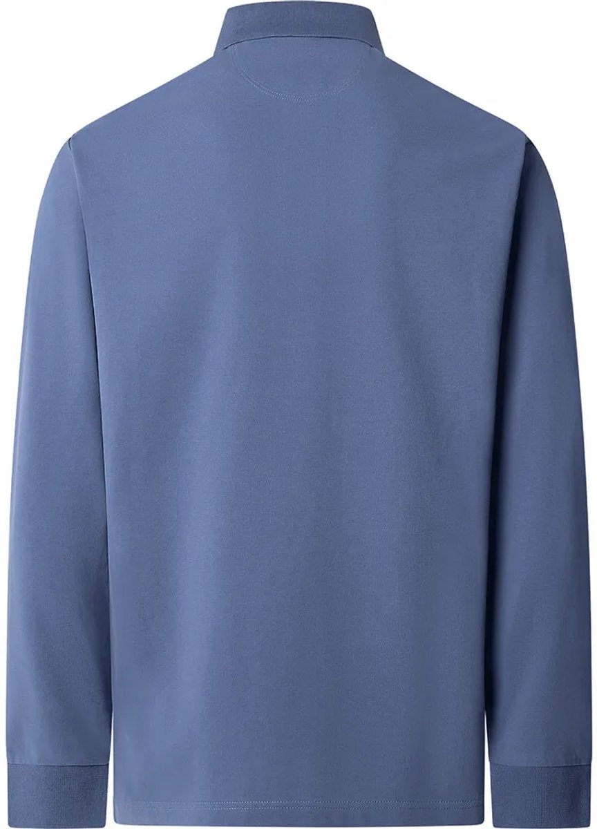 Hackett Hm5500022 Slim Fit Lange Mouw Poloshirt Blauw S Man