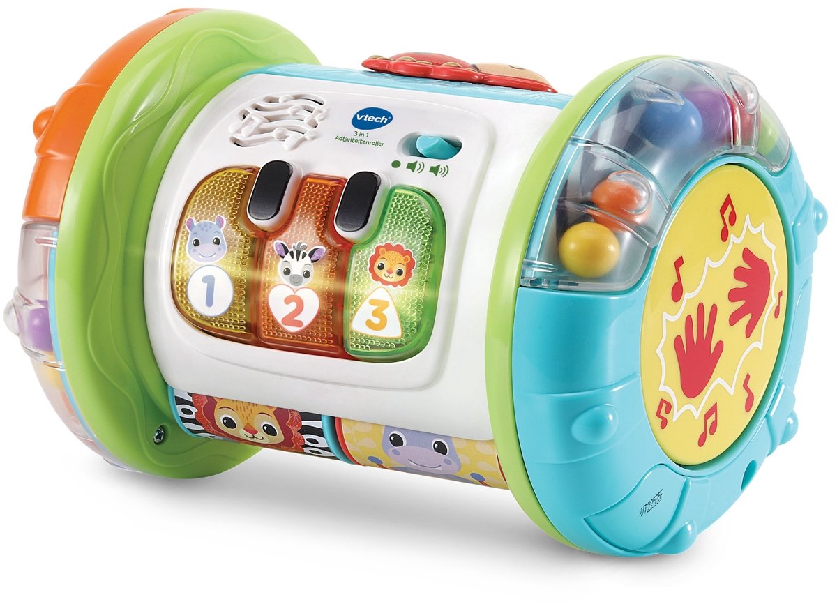 VTech Baby 3-in-1 Kruiprol - Educatief Speelgoed - Activiteitenroller met Lichts- en Geluidseffecten - Baby Speelgoed — afbeelding 9