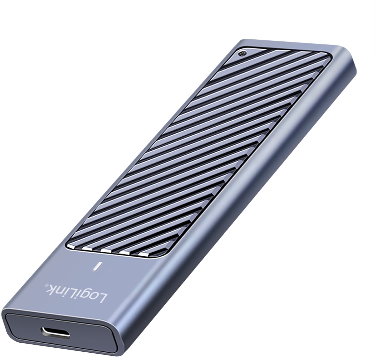 LogiLink USB 3.2 Gen 2x2 behuizing voor M2 NVMe & SATA SSD