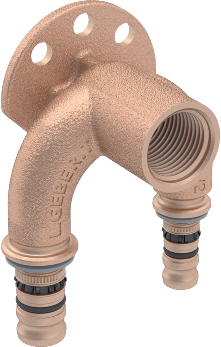 Geberit Mepla Dubbele aansluitbocht 90°, DN 12 / 15, 602.274.00.5