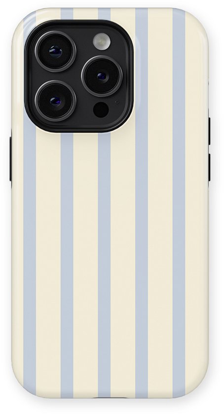 Mobiq - Stripes Backcover avec Magsafe adapté pour iPhone 15 Pro Max - Sunday Shore