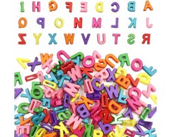 130 stuks acryl letter kralen met groot gat voor armband en ketting - DIY sieraden maken - veelkleurig