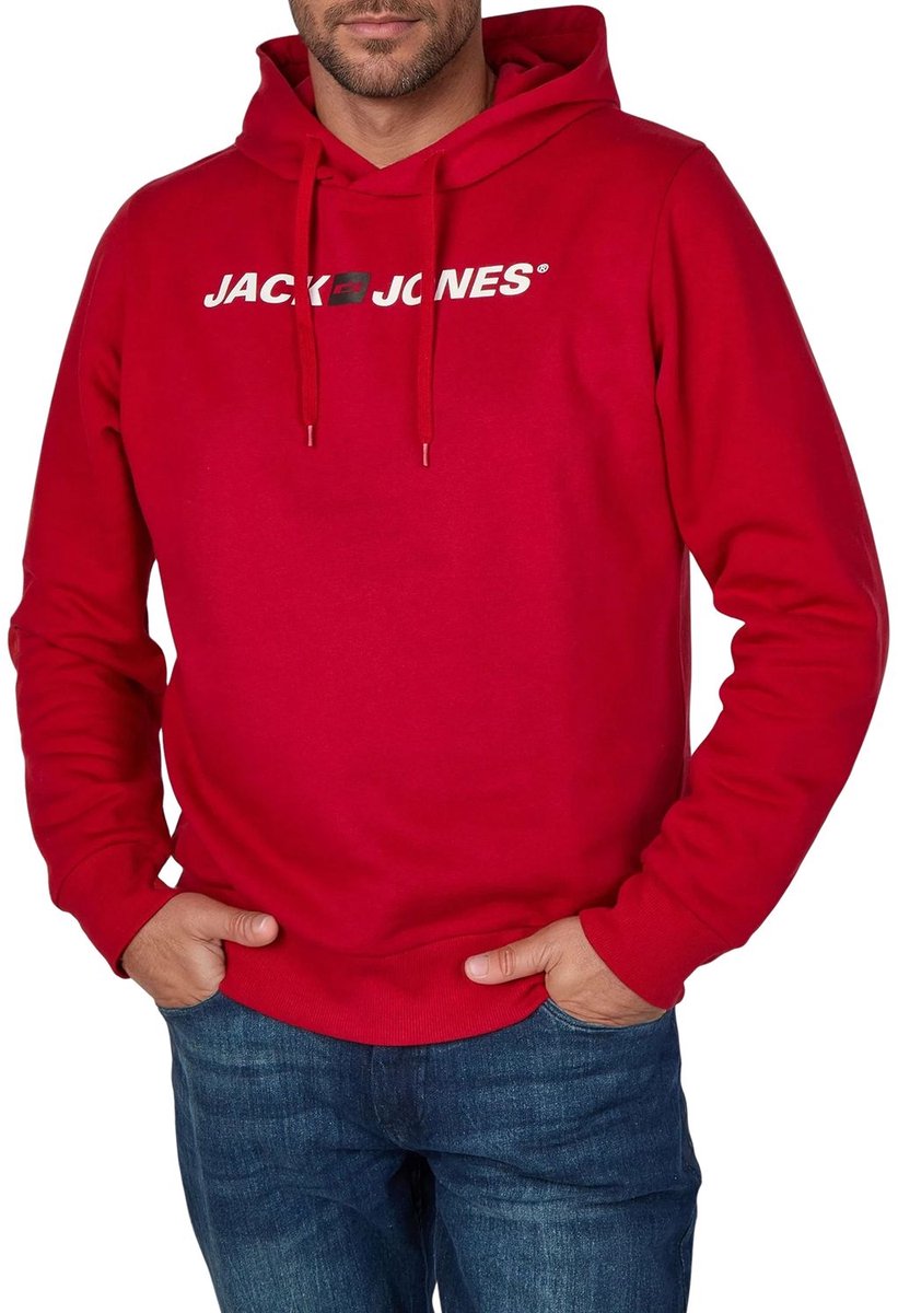JACK&JONES - JJMORTY OLD LOGO SWEAT HOOD SMU - Heren - Sweaters
