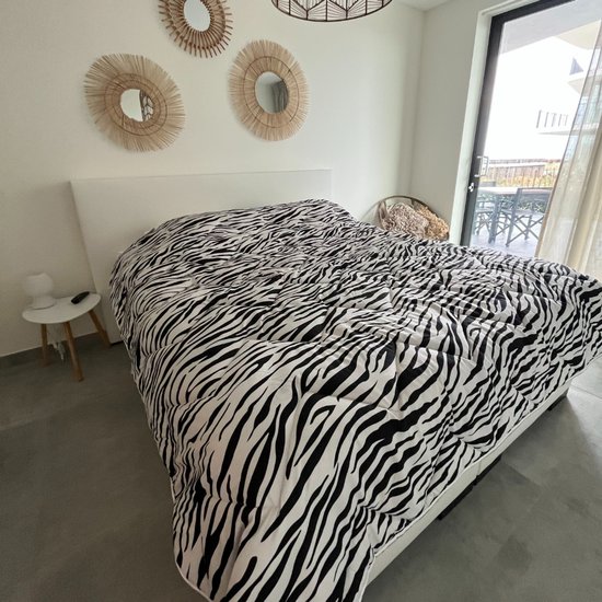 Hart kingsize dekbed, dekbedovertrek zonder overtrek met