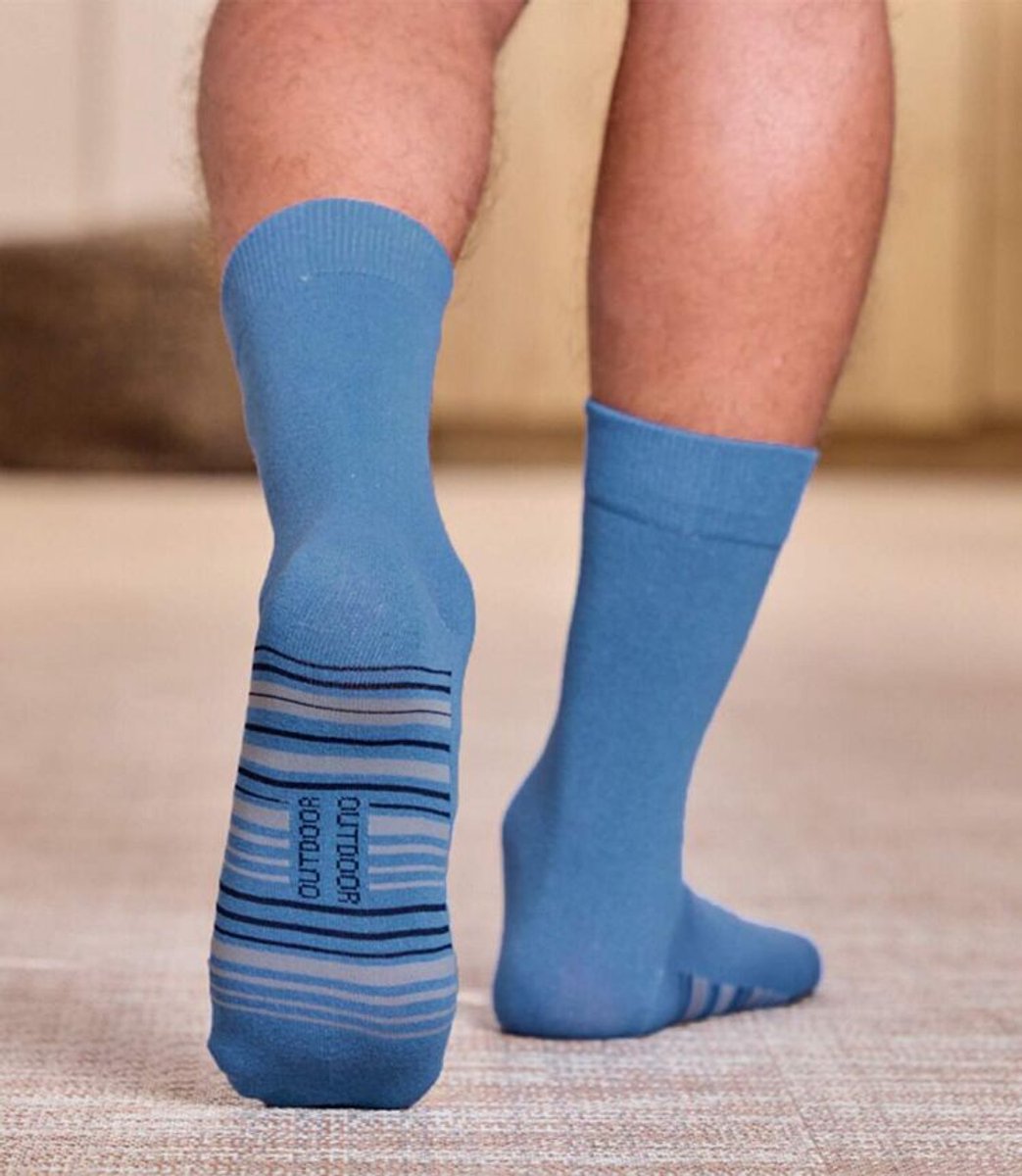 ATLAS FOR MEN - Set van 4 paar sokken met jacquardmotief - Heren - Verkrijgbaar in grote maten - 39/42