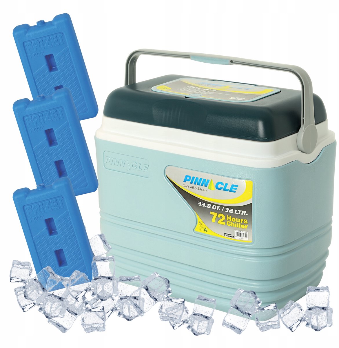 Pinnacle TPX7000 32L Blauwe Koelbox met 3 Koelelementen