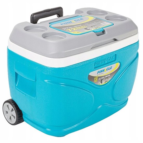 Pinnacle Koeltas 30L Blauw met Wielen, 2 Coolpacks & 1L Bidon van Pinnacle. — afbeelding 2