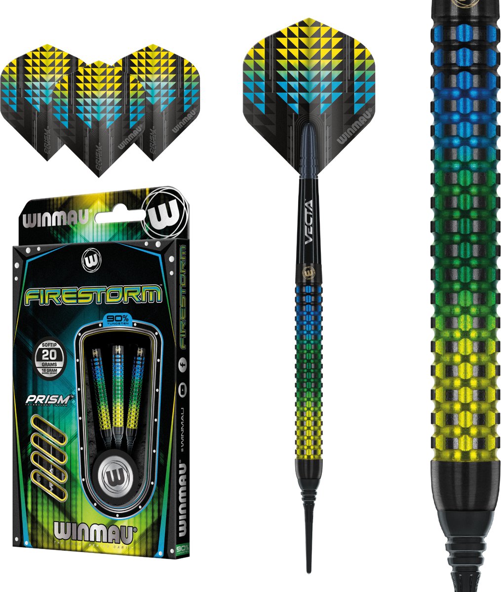 Winmau Firestorm 90% - Soft Tip Darts