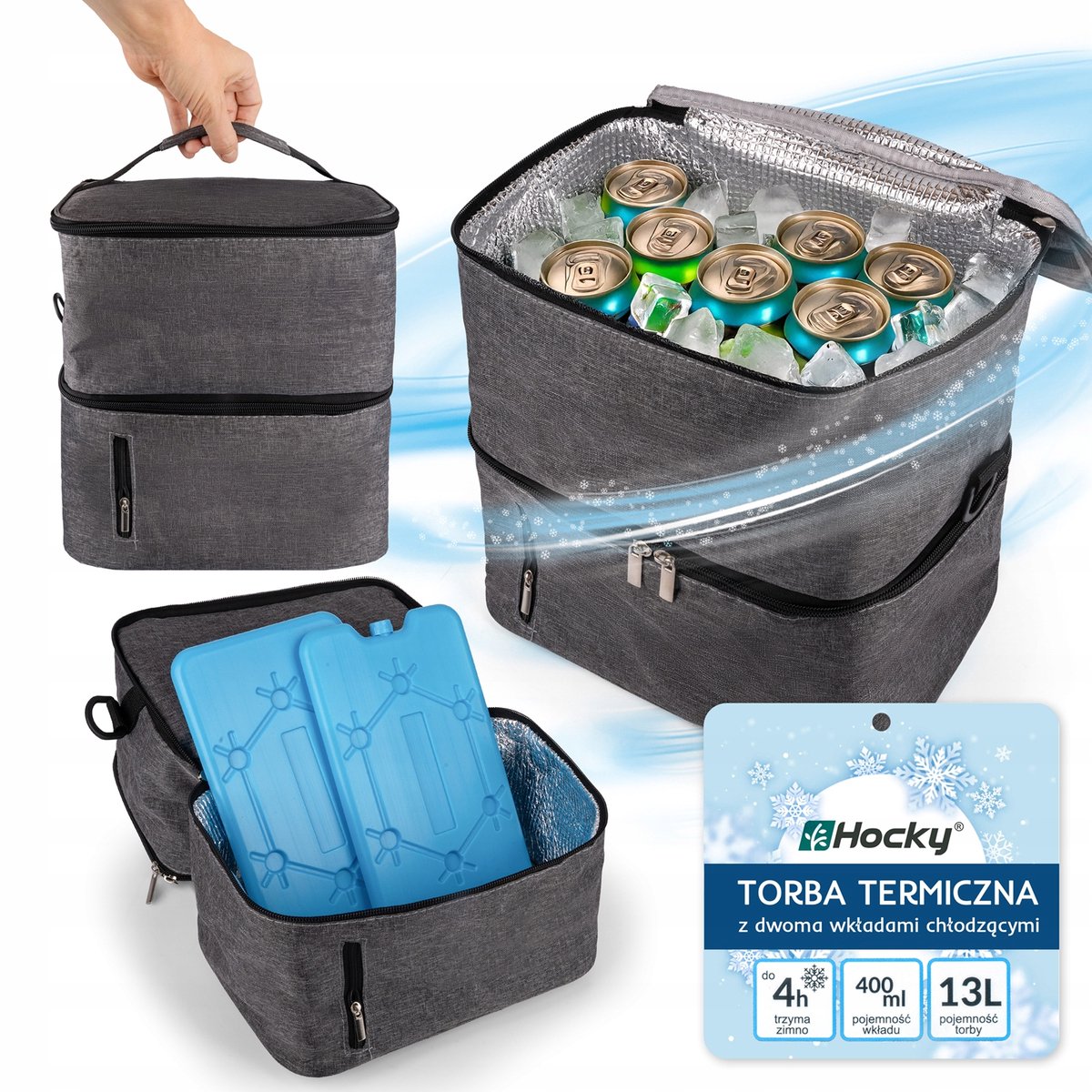 13L Koeltas Strand Picknick Lunchbox Isolatie Camping Koelbox