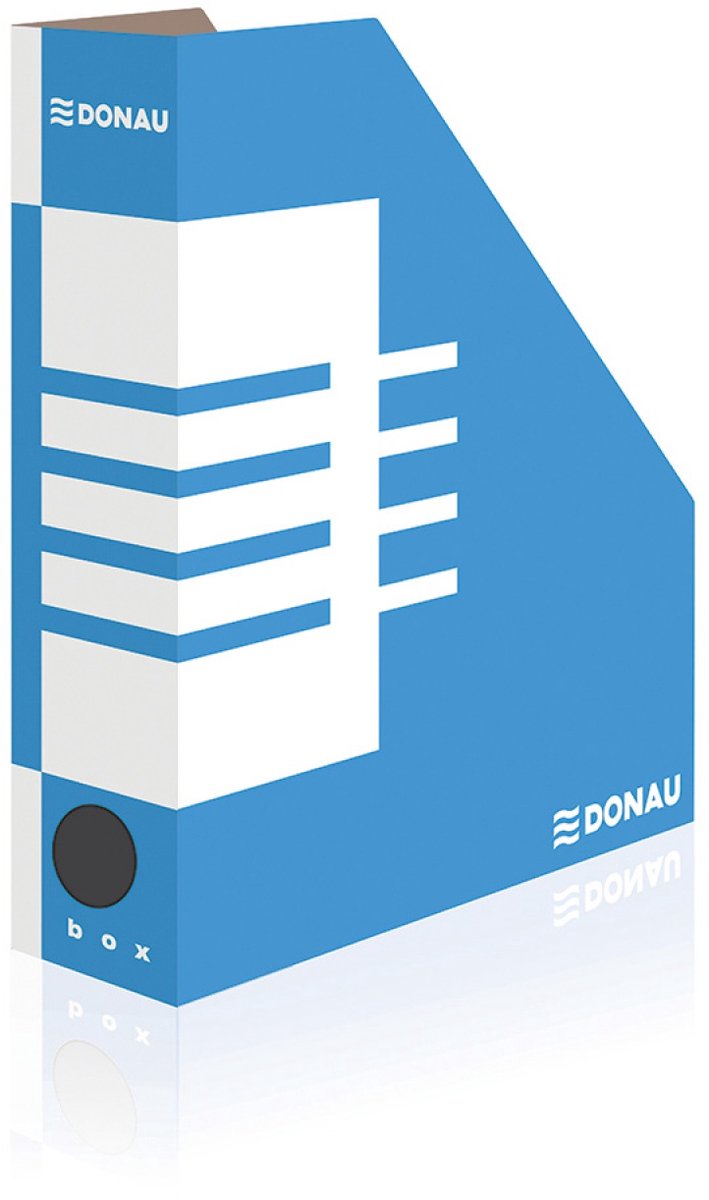 Donau Tijdschriftenbak 80mm Blauw - FSC Gecertificeerd