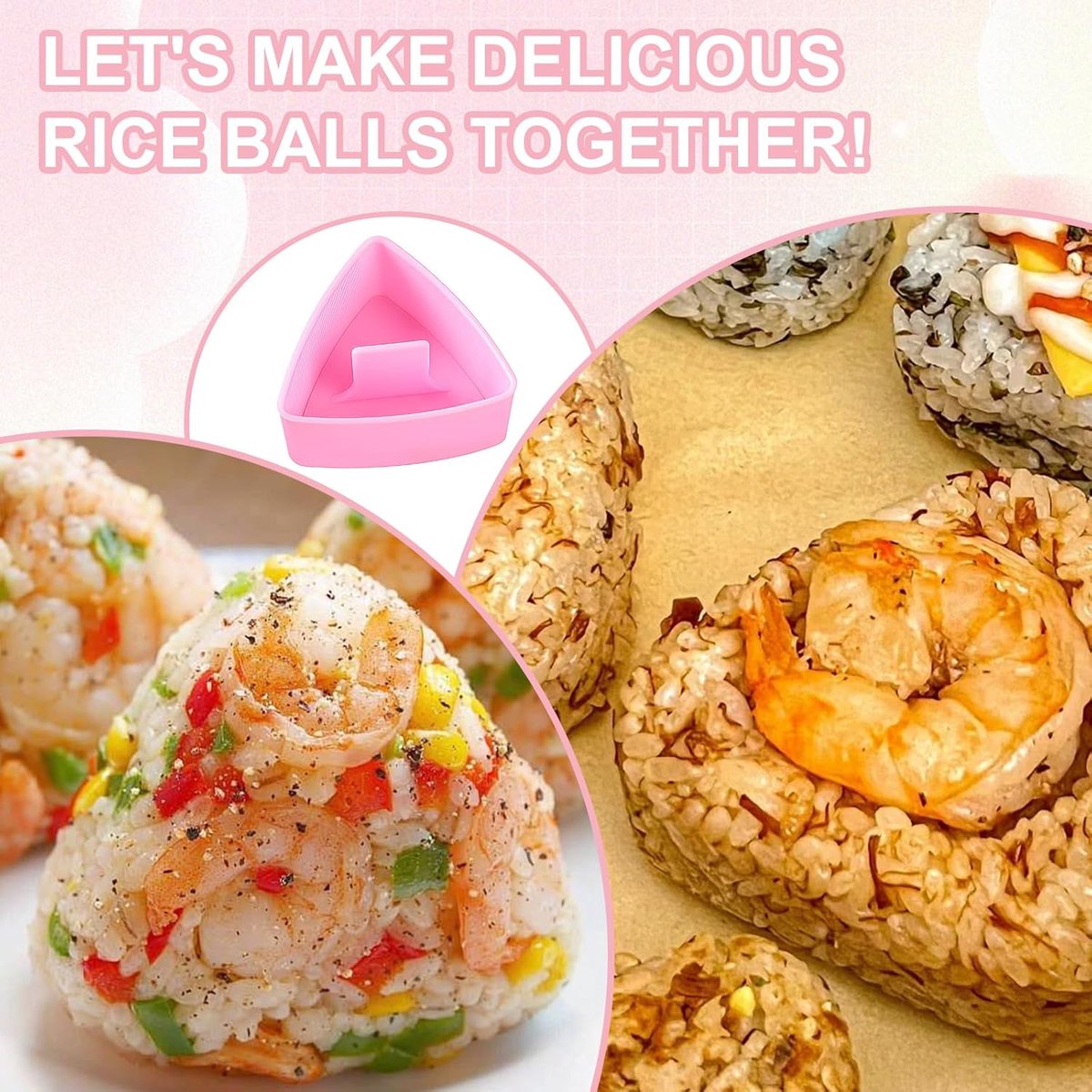 Rectangular of driehoekige sushi maker - sushi set - onigiri vorm - rijstballen mal