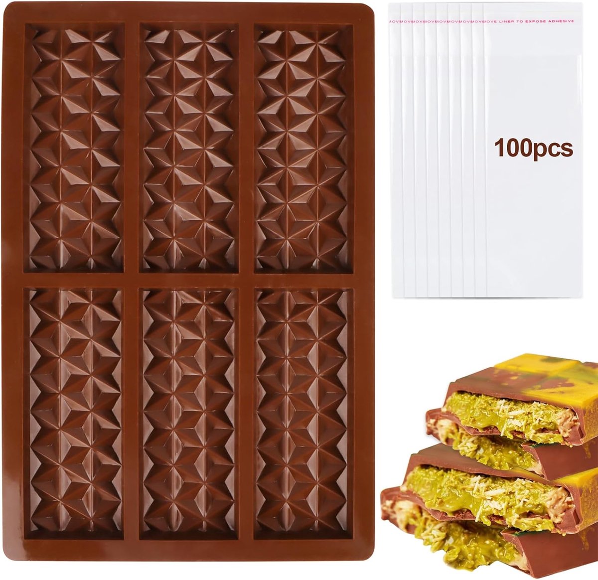 Siliconen chocoladevorm - Diep - Bonbons en snoep - Bakken - Doe-het-zelf .