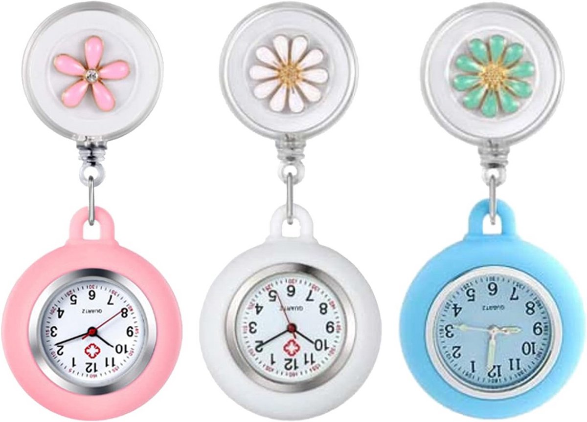 Verpleegsterhorloge met intrekbare clip voor arts en student