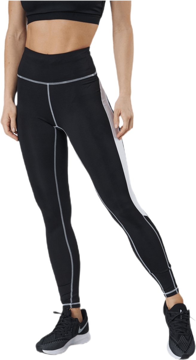 Björn Borg - Dames - STHLM High Waist Mesh Leggings - Multicolour/Wit/Zwart - Maat 38 van Merkloos — afbeelding 2