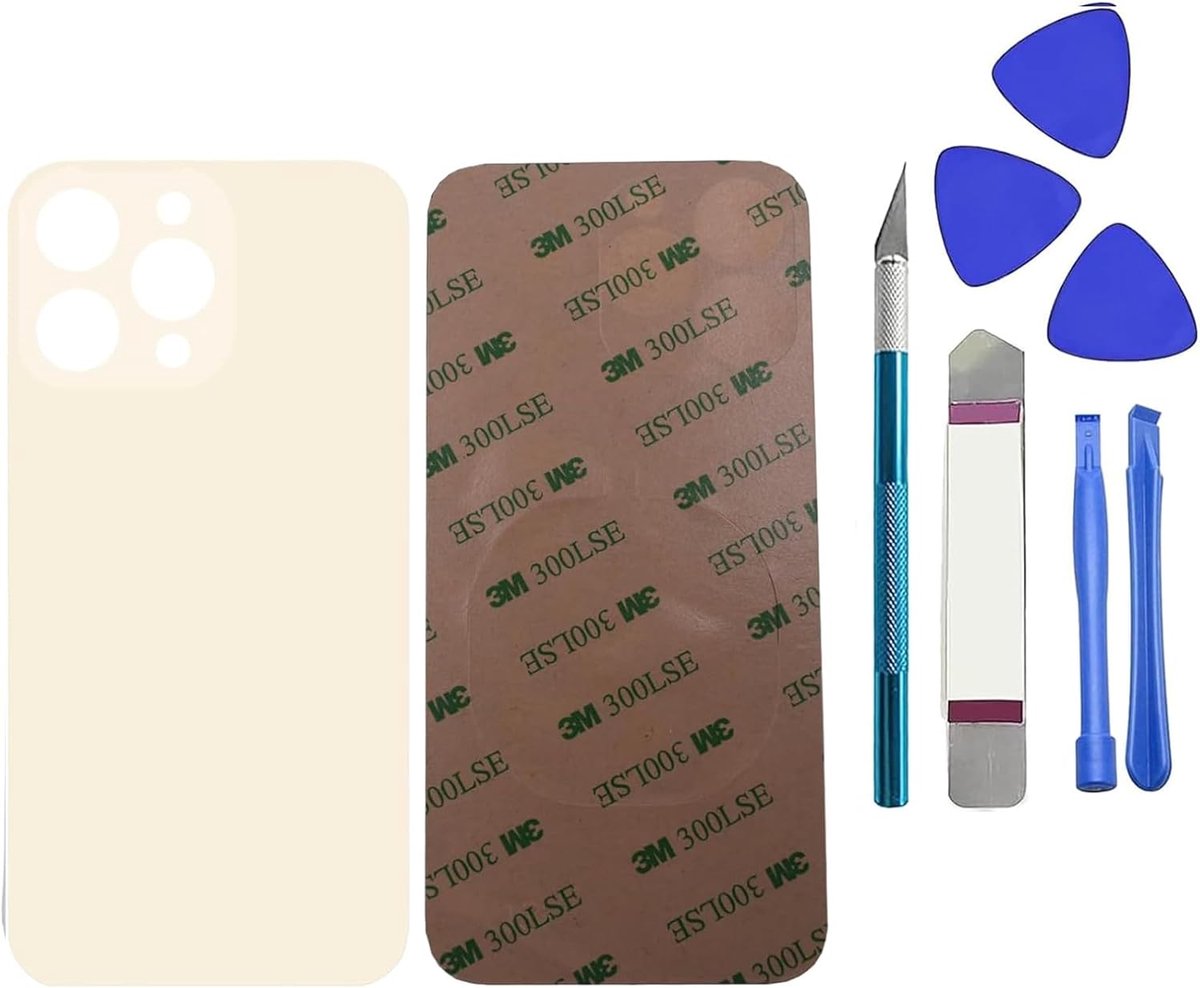 Back Cover Glass Vervanging voor iPhone 13 Pro - Reparatie Tool Kit - Goud