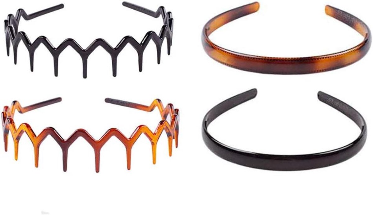 CSGoods - Harde Plastic Tand Hoofdband Haarband voor Vrouwen en Meisjes - Haar Hoop - Haaraccessoires