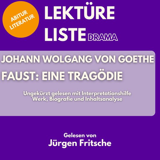 Johann Wolfgang von Goethe: Faust - Eine Tragödie. Ungekür ... - cover