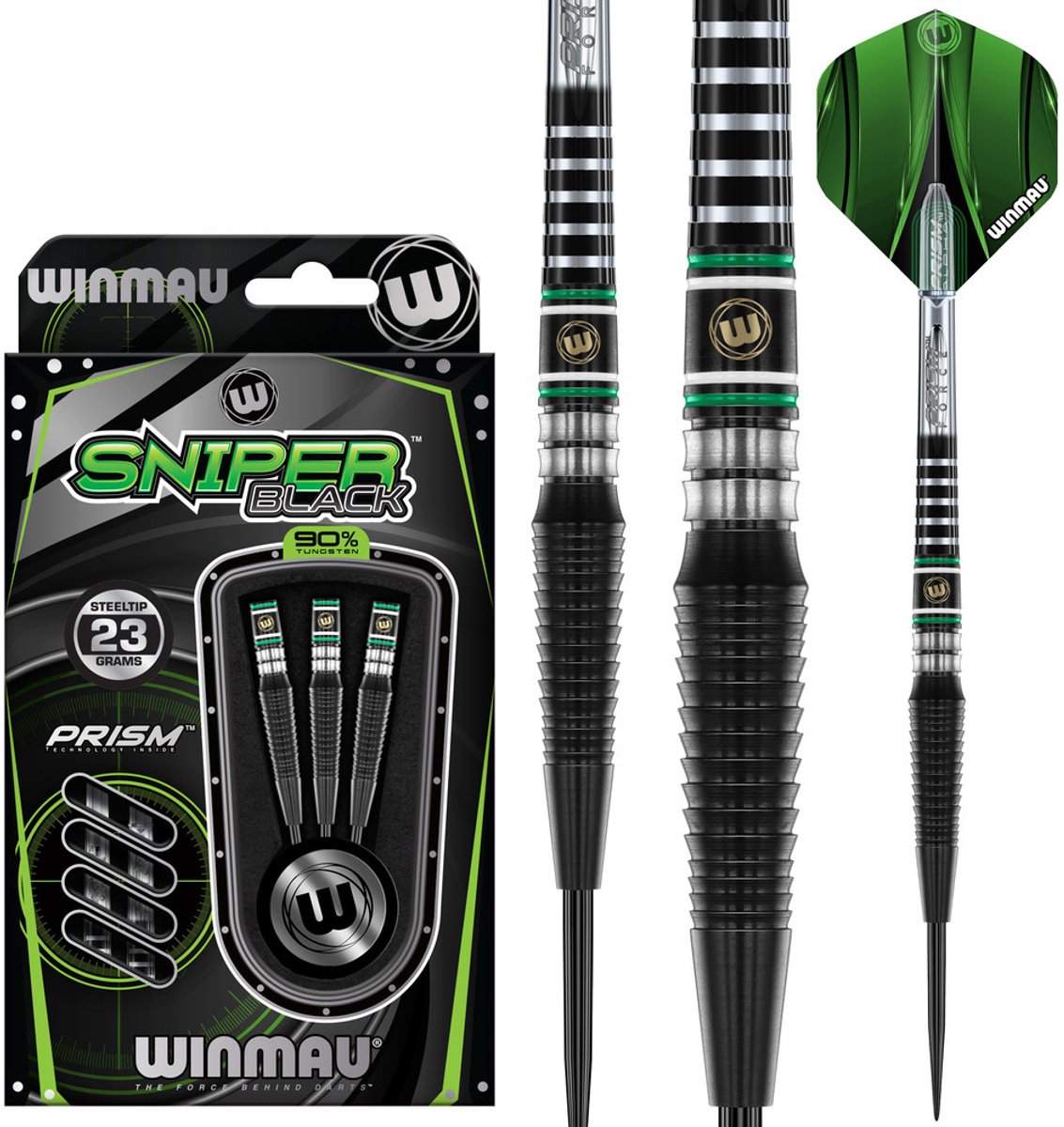 Winmau Sniper Black V2 90% - Dartpijlen