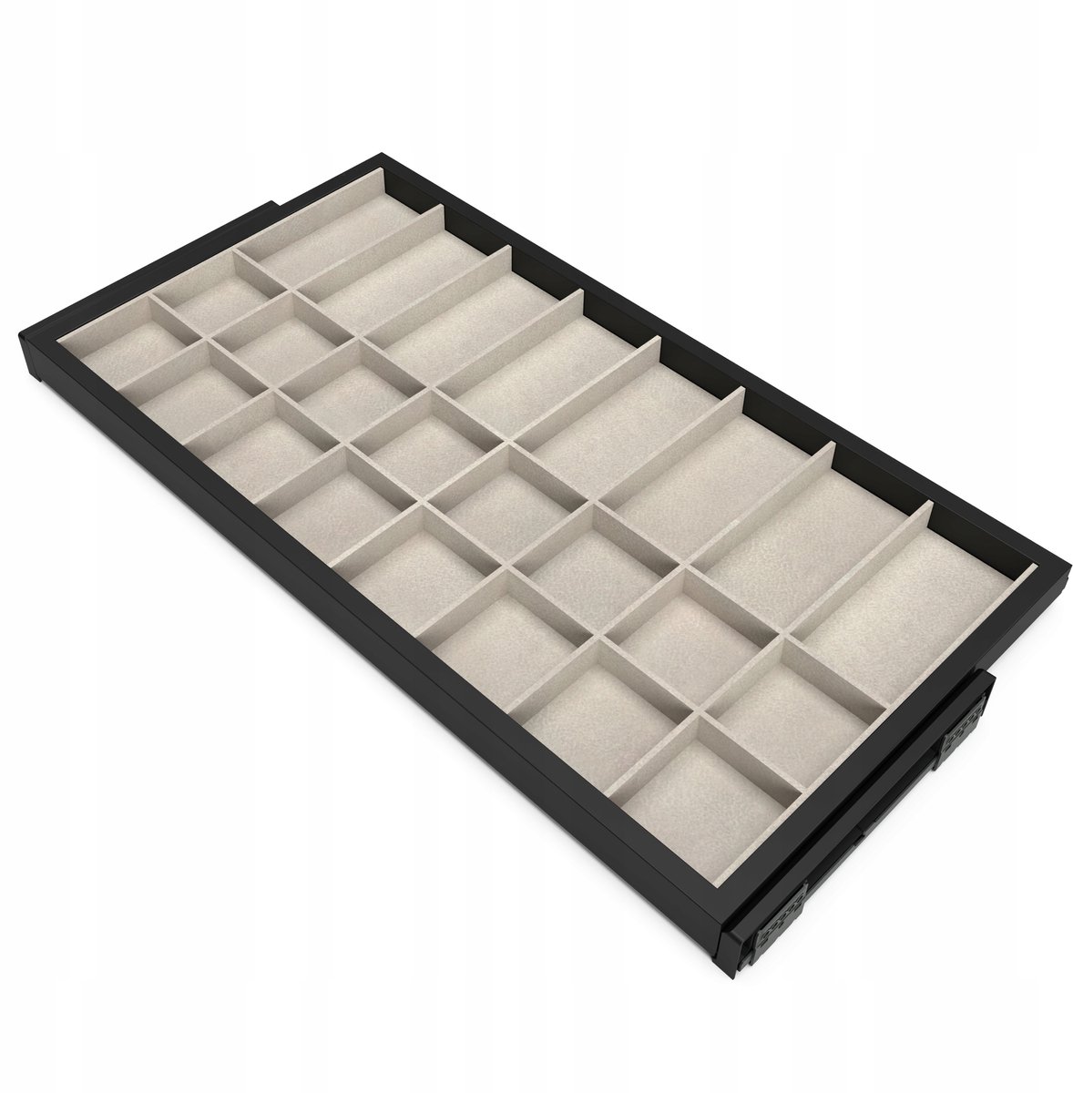 Emuca HACK Oplaadorganizer voor Kasten - 90cm - Zwart