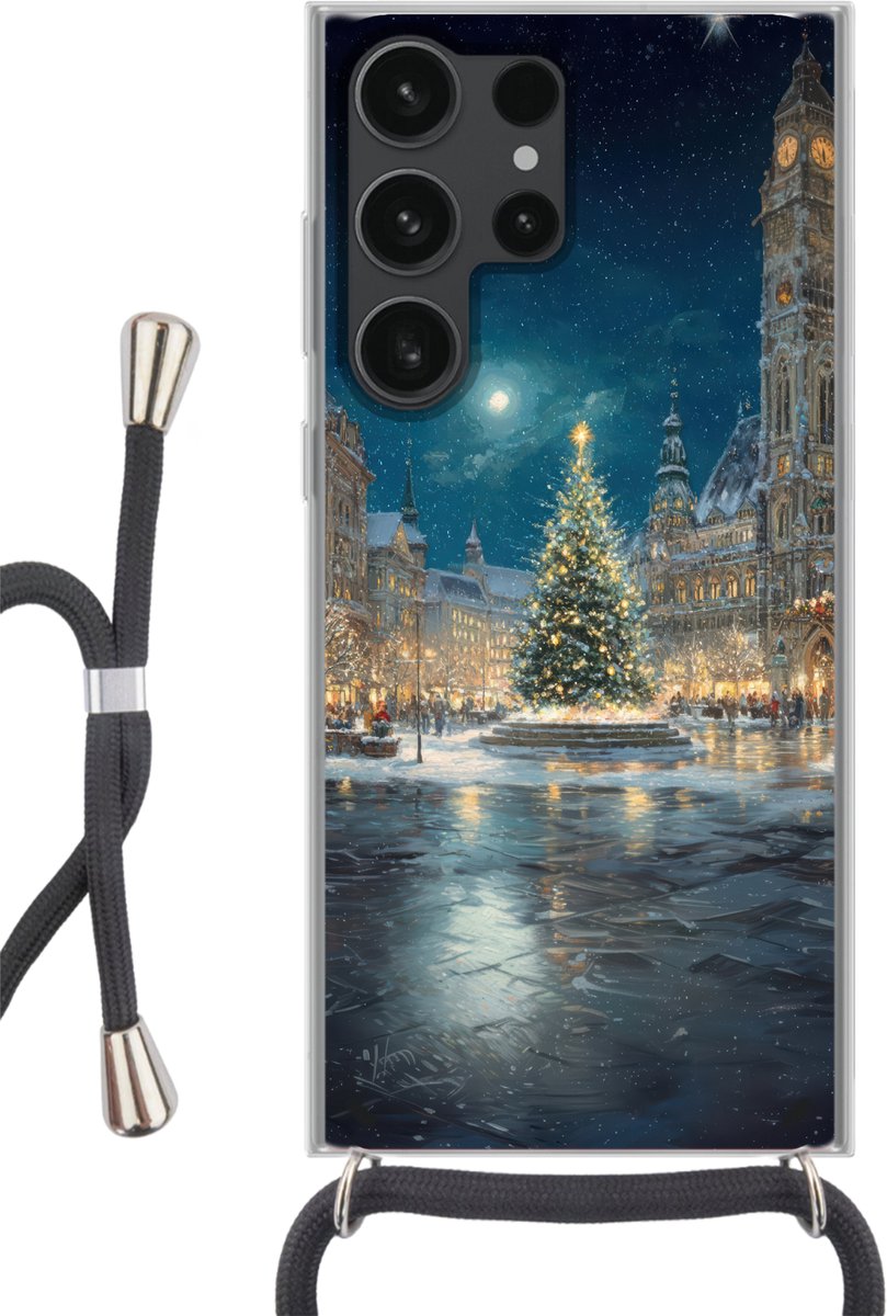 Kerstnacht - Stadsplein - Meerkleurig