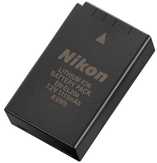 Nikon EN-EL20a lithium-ion accu 7.2V 1110mAh reserve batterij voor Nikon 1 V3, Coolpix P950, P1000