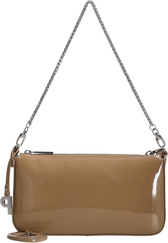 PICARD Cuir Sac à épaule Sac à épaule bandoulière Auguri Shoulderbag Melange / La Marron clair