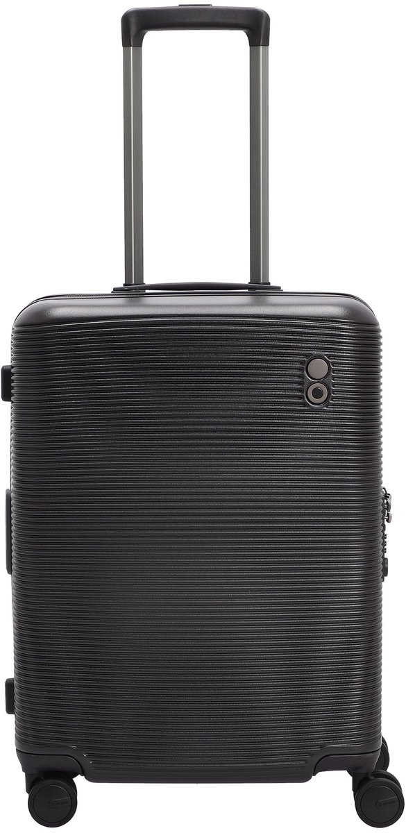 Echolac Ultima PowerZip - 4-wielige handbagagekoffer 55 cm erw. (dark chocolate)