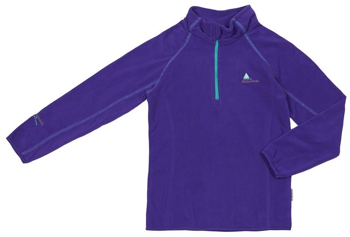 Microfleece sweatshirt met halve rits voor meisjes Peak Mountain Fafine Paars