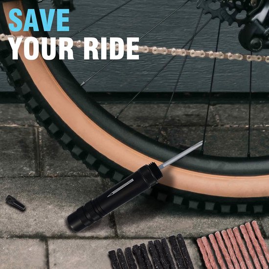 Universele Tubeless Banden Reparatieset voor Mountainbike en Racefiets - Inclusief Repareersticks van Universele — afbeelding 2