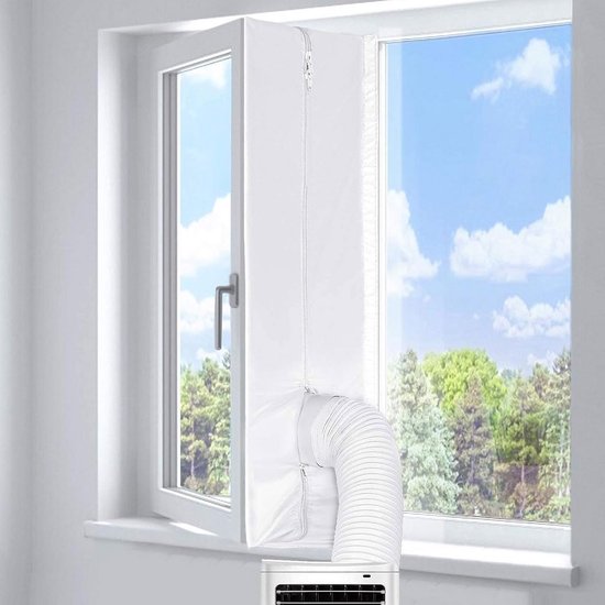 Universele raamafdichting kit 300 cm voor mobiele airco, droger, waterdicht, insectenwerend, zonder boren